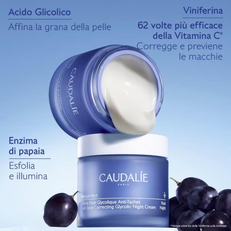 Vinoperfect Crema Notte Glicolica Anti-Macchie Caudalie