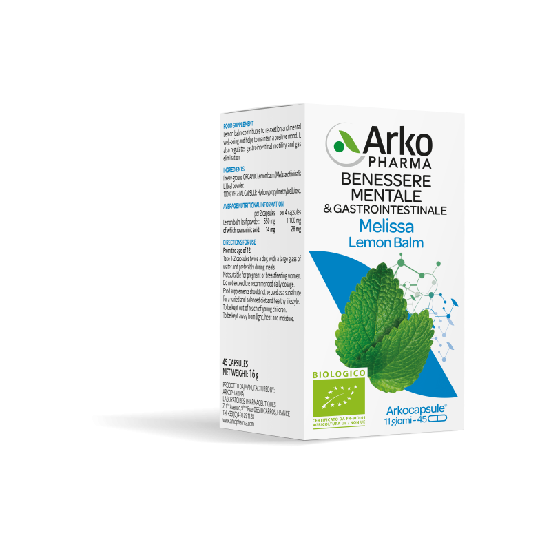 ARKOCAPSULE® Melissa BIO - Arkopharma Biella