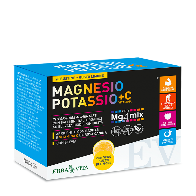 MAGNESIO POTASSIO + VITAMINA C GUSTO LIMONE